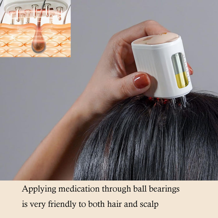 Hair Oil Applicator and Scalp Massager 2 in 1